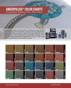 Ameripolish Color Card • Classic, Surelock, Dye-N-Seal