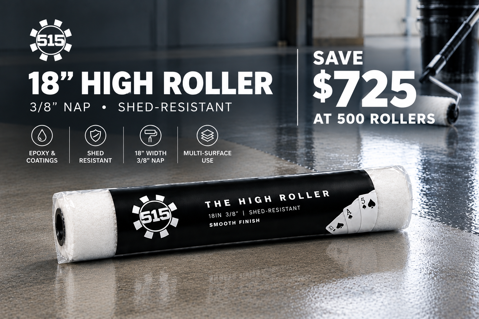 18 inch Roller Cover • 515 DCS 18" roller cover | 515 Decorative Concrete Supply